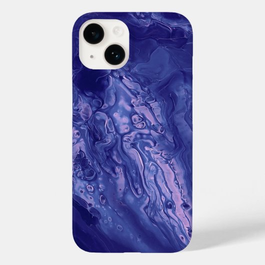 Violett Pink Akryllische Vergiftung Abstrakte Flüs Case-Mate iPhone Hülle (Rückseite)