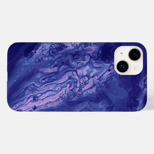 Violett Pink Akryllische Vergiftung Abstrakte Flüs Case-Mate iPhone Hülle (Rückseite (Horizontal))