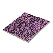 Violett Pink Cheetah Leopard Muster Tierlover Fliese (Seite)