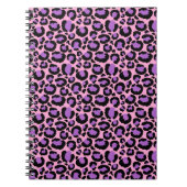 Violett Pink Cheetah Leopard Muster Tierlover Notizblock (Vorderseite)