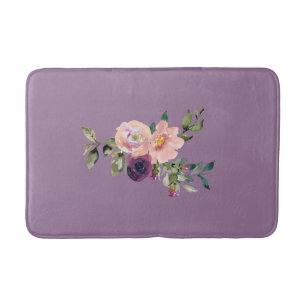 Violett Pink Lavendel Rose Blumenmatte Badematte