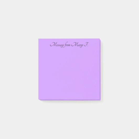 Violett Post-it Klebezettel (Vorderseite)