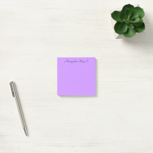 Violett Post-it Klebezettel (Büro)