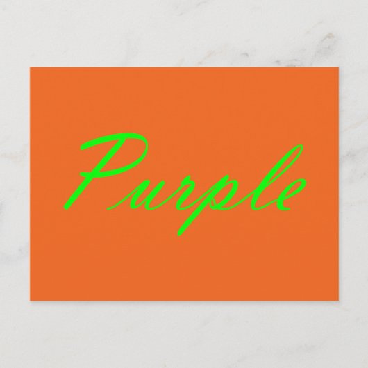 Violett Postkarte (Vorderseite)