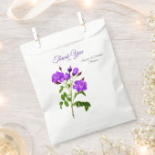 Violett Purplisch-Rose auf Magenta-Pink-Seide Geschenktütchen (Ausgeschnitten)