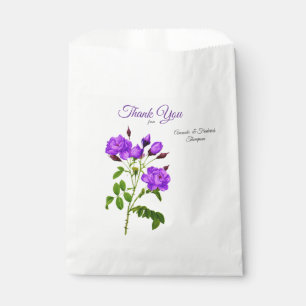 Violett Purplisch-Rose auf Magenta-Pink-Seide Geschenktütchen