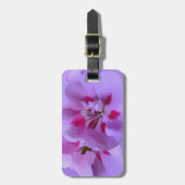 Violett Rosa Abstrakter Hibiskus Blume Gepäckanhänger (Vorderseite vertikal)