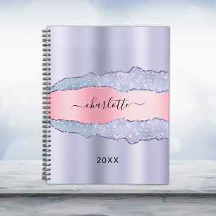 Violett Rosa-Agar-Marmorname 2026 Planer