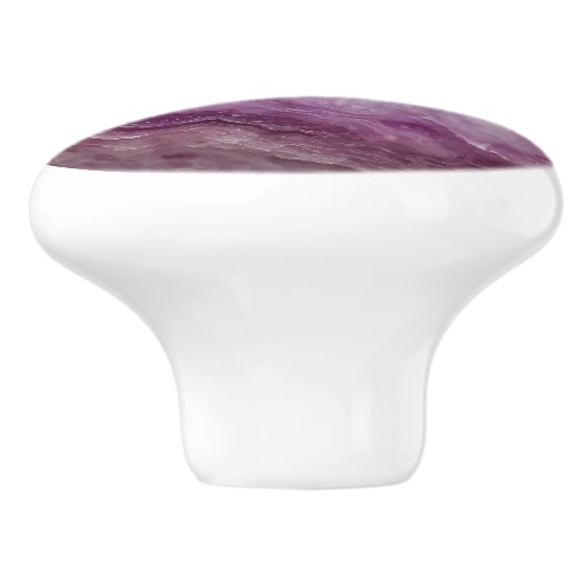 Violett Rosa Marmormuster Keramikknauf (Seitenansicht)