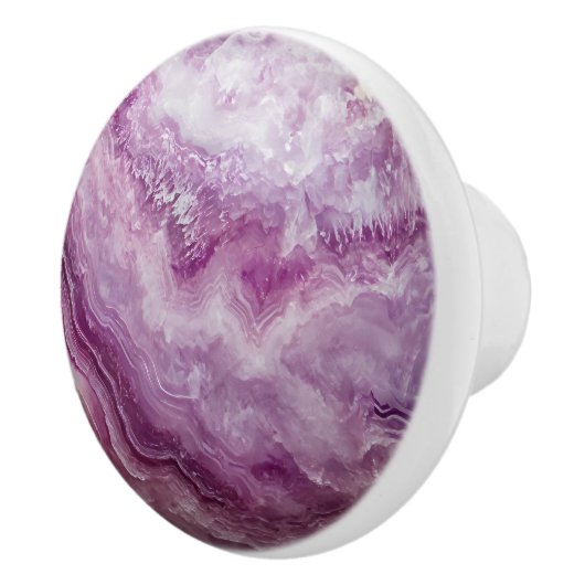 Violett Rosa Marmormuster Keramikknauf (Rechts)