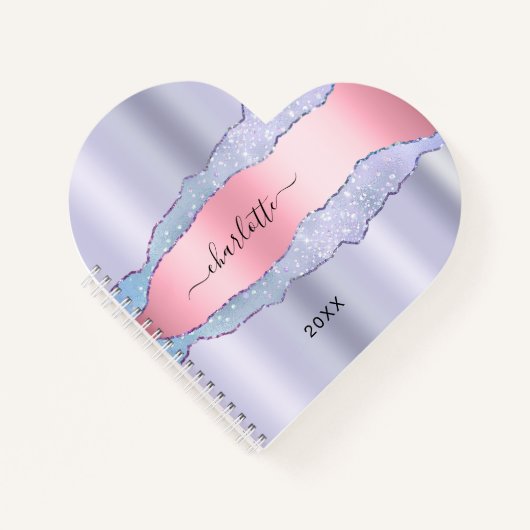 Violett Rosa-Rosa-Adlermädchen Notizblock (Vorderseite)