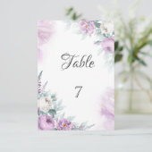 Violett-Rose Einladung (Stehend Vorderseite)