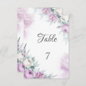 Violett-Rose Einladung (Vorne/Hinten)