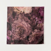 Violett-Rose: Fresh Bouquet Texture Wandteppich (Vorderseite (Horizontal))