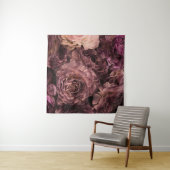 Violett-Rose: Fresh Bouquet Texture Wandteppich (Beispiel (Horizontal))