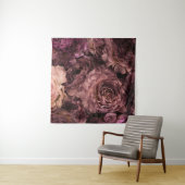Violett-Rose: Fresh Bouquet Texture Wandteppich (Beispiel)
