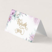 Violett-Rose für Wasserfarben Vielen Dank Visitenkarten (Vorderseite)