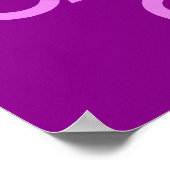 Violett Ruhe bewahren und weiter tragen Poster (Ecke)