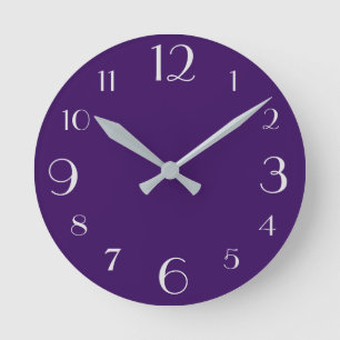 Violett Runde Wanduhr