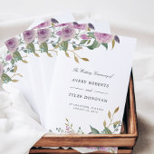 Violett & Sage Folded Wedding Programm