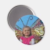 Violett (Schafe) Schmetterlingsmagnet Magnet (Vorderseite/Rückseite)