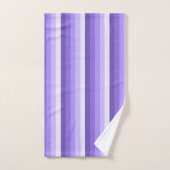 Violett-Schattenstreifen Badhandtuch Set (Handtuch)