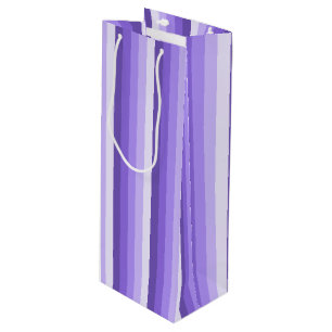 Violett-Schattenstreifen Geschenktüte Für Weinflaschen