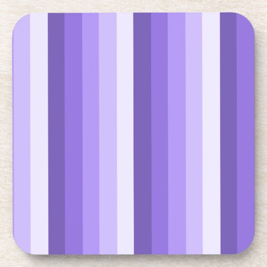Violett-Schattenstreifen Getränkeuntersetzer (Vorderseite)