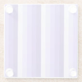 Violett-Schattenstreifen Glasuntersetzer (Rückseite)