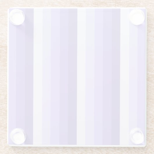 Violett-Schattenstreifen Glasuntersetzer (Rückseite)