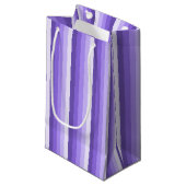 Violett-Schattenstreifen Kleine Geschenktüte (Vorderseite Schrägansicht)