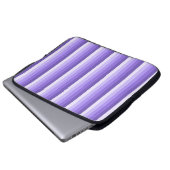 Violett-Schattenstreifen Laptopschutzhülle (Vorne Knopf)