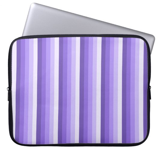 Violett-Schattenstreifen Laptopschutzhülle (Vorderseite)