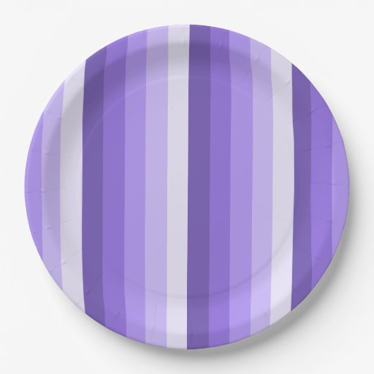 Violett-Schattenstreifen Pappteller (Vorderseite)
