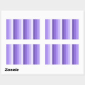 Violett-Schattenstreifen Rechteckiger Aufkleber (Blatt)