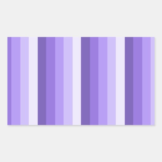 Violett-Schattenstreifen Rechteckiger Aufkleber (Vorderseite)