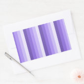 Violett-Schattenstreifen Rechteckiger Aufkleber (Umschlag)