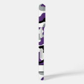Violett-schwarze Tarnung Personalisiert Case-Mate iPhone Hülle (Rückseite / Rechts)