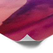 Violett und Brauner Felsen Poster (Ecke)