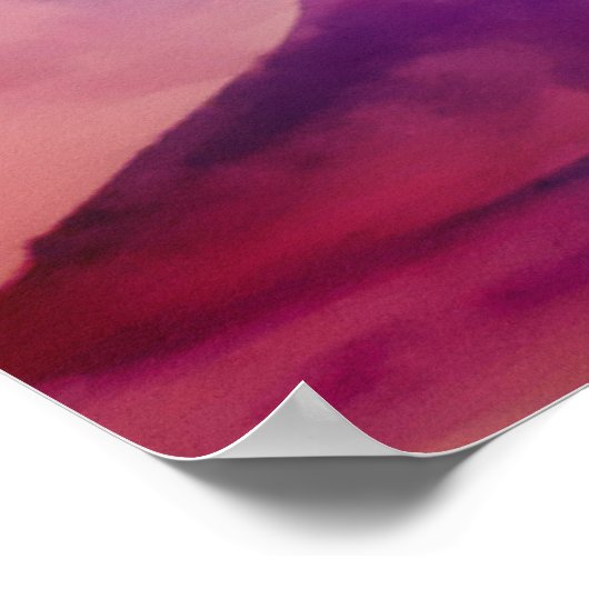 Violett und Brauner Felsen Poster (Ecke)