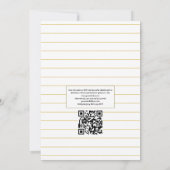 Violett- und Gold-geometrische Herbarium-QR-Code-H Einladung (Rückseite)