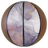 Violett und Goldmarmor Basketball (Vertikal)