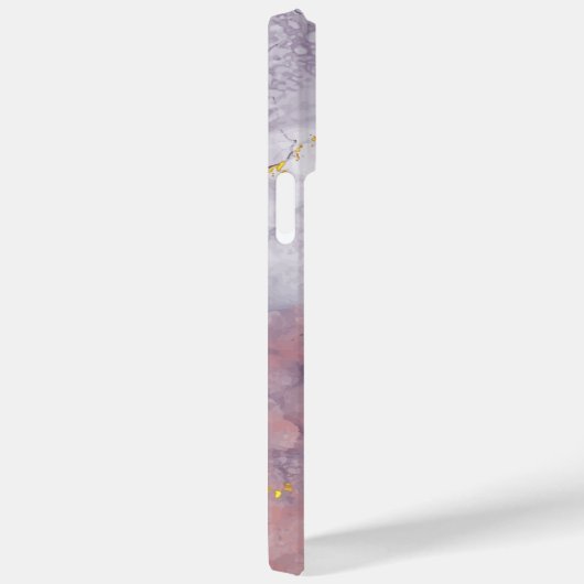 Violett und Goldmarmor Case-Mate iPhone Hülle (Rückseite / Rechts)