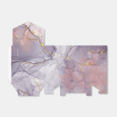 Violett und Goldmarmor Geschenkschachtel (Ungefaltet)