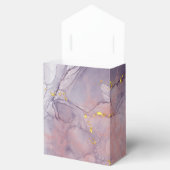 Violett und Goldmarmor Geschenkschachtel (Geöffnet)
