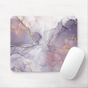 Violett und Goldmarmor Mousepad