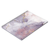 Violett und Goldmarmor Notizblock (Linke Seite)