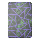 Violett und grünes Mosaik Badematte (Vorderseite Vertikal)