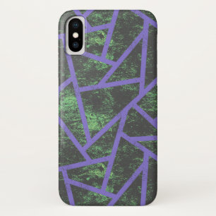 Violett und grünes Mosaik Case-Mate iPhone Hülle