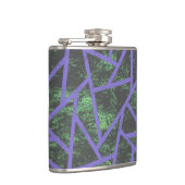 Violett und grünes Mosaik Flachmann (Rechts)